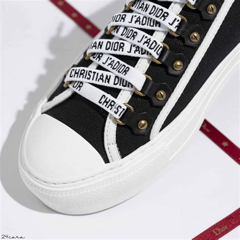 walk n dior low top sneaker in black canvas|Dior walk'n'dior platform sneakers.